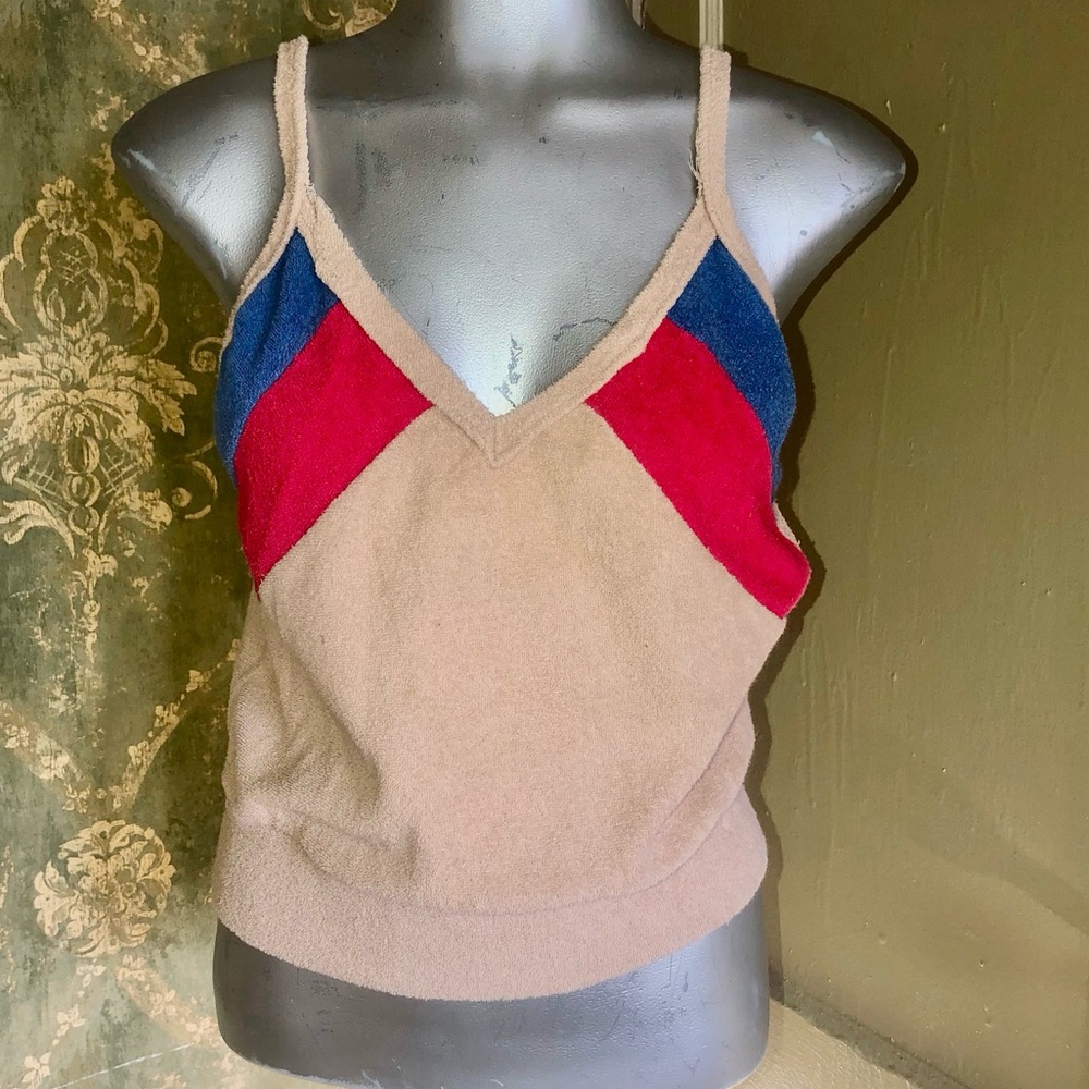 Vintage Y2K 70s Revival Terrycloth Tank